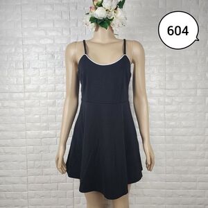 black medium mini dress